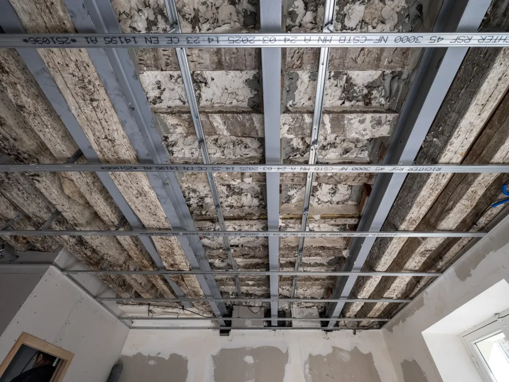 ARTIS METEOR vue plafond chantier